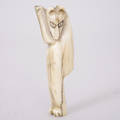 NETSUKE, The dancing fox, Japan, Meiji-perioden, 1800-tal.