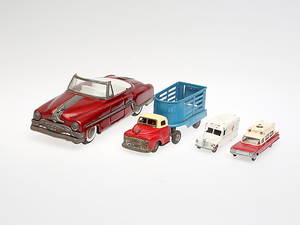 PLÅTBILAR, 4 st, 1960-tal.