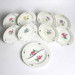 MATSERVIS, 25 delar, porslin. Meissen, Tyskland.