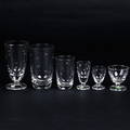 GLASSERVIS, 61 delar, dekor av stjärnor, Kosta, 1900-tal.