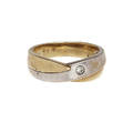 RING, 14 k rödguld och vitguld, diamant ca 0,10 ct, totalvikt  7,0 gram.