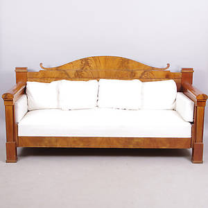 SALONGSSOFFA, mahogny, empire.