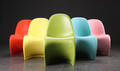 Verner Panton. Sæt på fem frisvinger stole Panton Chair 5  