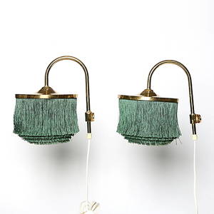 VÄGGLAMPOR, 1 par, Hans-Agne Jakobsson, Markaryd. 1900-talets andra hälft.