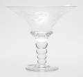 SKÅL på fot, glas, 1900-talets första hälft.