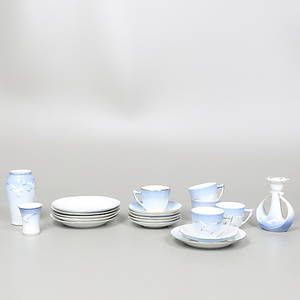 PARTI KAFFESERVISDELAR, 20 st, Blå Måsen, Bing  Gröndal, Danmark.