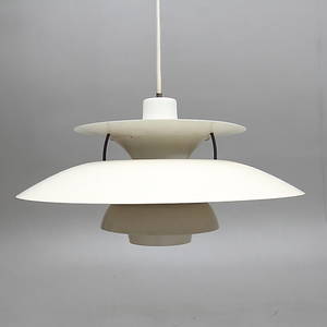 TAKLAMPA PH 5, Poul Henningsen för Louis Poulsen, 1900-talets andra hälft.