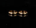 2 stycken ringar, 18K guld, vikt 11,2 g 2