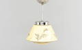 TAKLAMPA, Bemålat glas, 1940-tal.