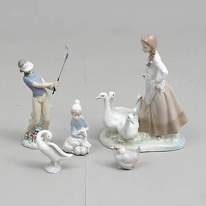 FIGURINER 5, mestadels Lladro, Spanien.