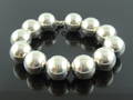 SILVER BALL BRACELET.