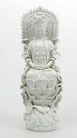 FIGURIN, porslin, Blanc de Chine, 1900-tal.