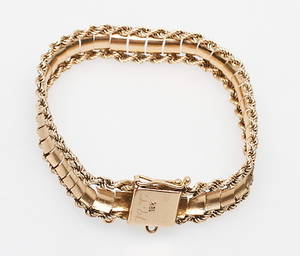 ARMBAND, 18k guld, vikt ca 23,2 gr.