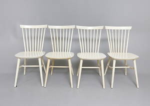 PINNSTOLAR, 4 st, Nässjö Stolfabrik, 1950-tal.