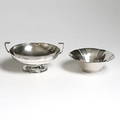 SKÅLAR, 2 st, silver. CG Hallberg. 19331930. Vikt 264 gram.