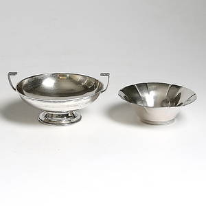 SKÅLAR, 2 st, silver. CG Hallberg. 19331930. Vikt 264 gram.