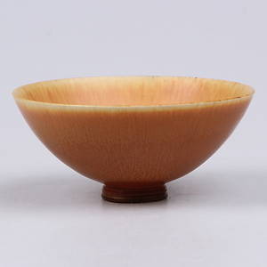 SKÅL, Stengods med harpälsglasyr, Berndt Friberg, Gustavsbergs Studio.