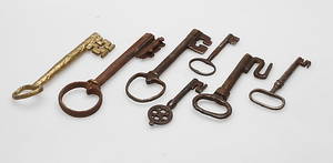 NYCKLAR, 7 st, 17001800-tal.