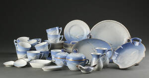 Bing  Grøndahl. Måge kaffeservice med guldkant 55