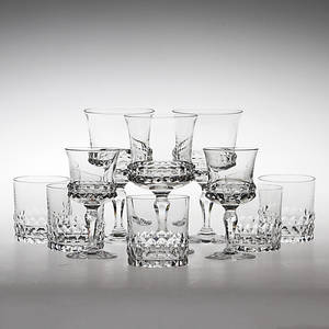GLASSERVIS, 55 delar, Silvia, Ingeborg Lundin, Orrefors.