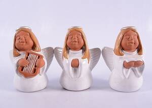FIGURINER, 3 st, änglar, Rolf Berg.