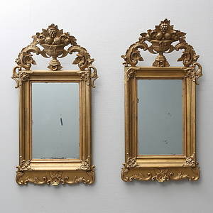 SPEGLAR, ett par, 1800-tal.