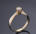 Brillantring af 14 kt. 0.20 ct