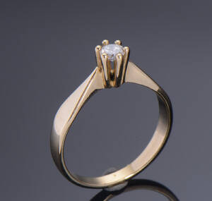 Brillantring af 14 kt. 0.20 ct