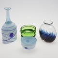 KONSTGLAS, 4 delar, 1900-talets sista fjärdedel.