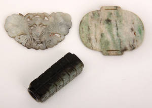Tre kinesiske jadeobjekter 3