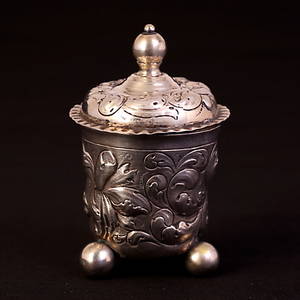 LOCKASK, silver, driven dekor, 1817.