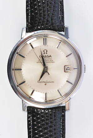 HERRARMBANDSUR, Omega Constellation, stål.