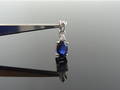BLUE SAPPHIRE Pendant with diamond. 0,53cts 18k Gold.
