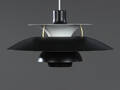 Poul Henningsen. PH5 pendel med senere matsortlakering 