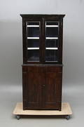 SKÅP, med vitrinöverdel, 1800-tal.