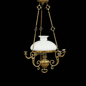 TAKFOTOGENLAMPA, jugend, tidigt 1900-tal. Höjd 95 cm.