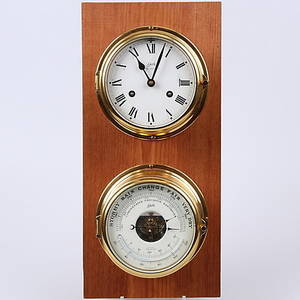 SKEPPSUR, samt barometer, mässing, Schatz, Royal Mariner.