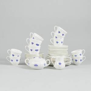 Kaffeservisdelar, ca 39 delar