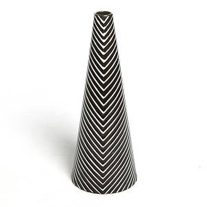 STIG LINDBERG. Vas, stengods, Domino, Gustavsberg. 1950-tal.