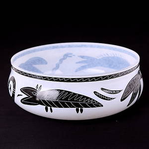 ULRIKA HYDMAN VALLIEN. SKÅL, glas, Kosta, signerad.