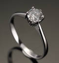 Diamantring, ca. 0.80 ct
