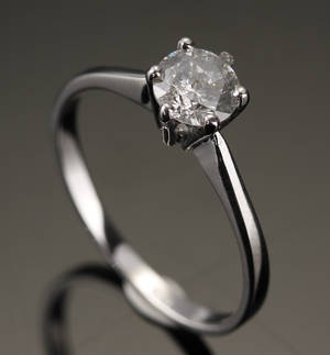 Diamantring, ca. 0.80 ct