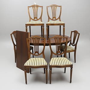 MATSALSMÖBEL, gustaviansk stil, 1900-talets andra hälft.