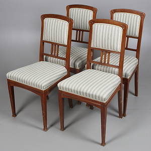 STOLAR, 4 st, jugendstil, 1900-tal.