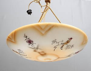 TAKLAMPA, glas, 19301940-tal.