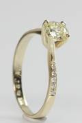 Brillantring, ca. 0.64 ct.