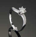 Diamantring, ca. 0.62 ct