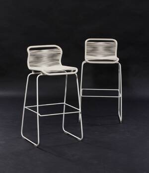 Verner Panton. VP ONE barstole i HVID 2 