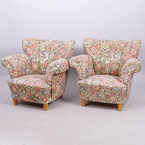 FÅTÖLJER, 1 par, 19301940-tal.