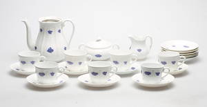 SERVISDELAR, 10 delar, Blå Blom, Gustavsberg.